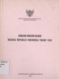 Undang-Undang Dasar Negara Republik Indonesia Tahun 1945