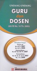 Undang-Undang Guru dan Dosen (UU RI NO.14 Th.2005)