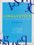 Linguistics:An Introduction To Language And Communication