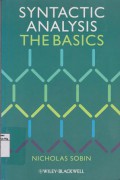 Syntactic Analysis the Basics