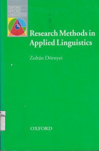 Research Methods in Applied Linguistics