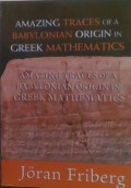 Amazing traces of a babylonian originn in greek mathematics