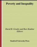E-Book;Poverty and Inequalit